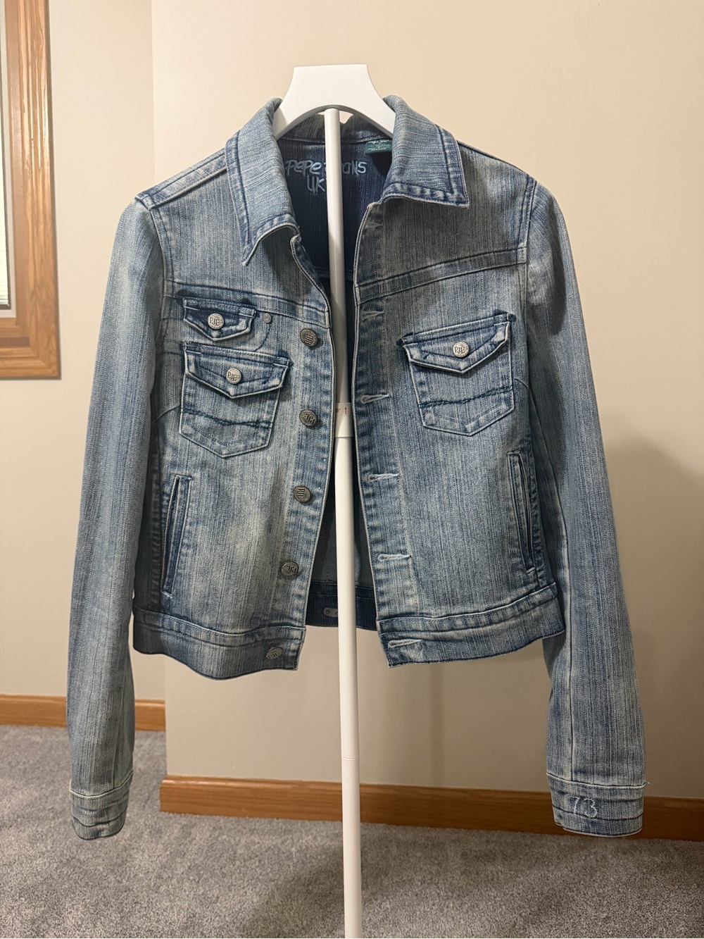 Pepe Jeans Light Blue Washed Denim Jacket